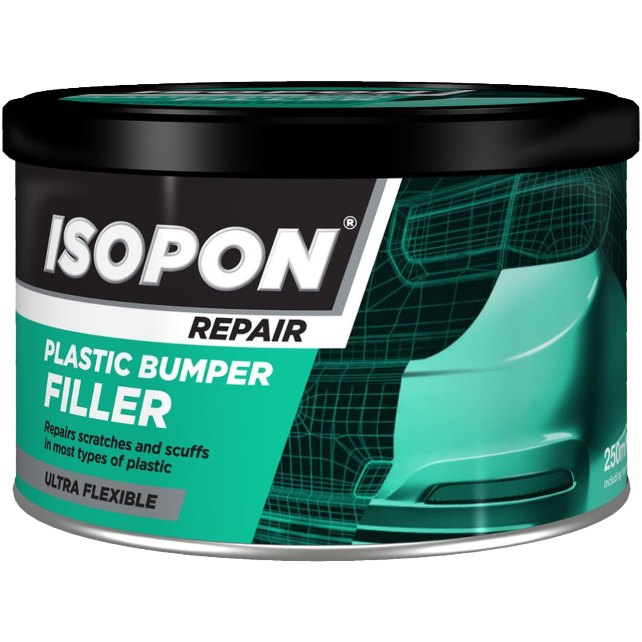 Шпатлевка для ремонта пластиковых бамперов ISOPON Plastic Bumper Filler 250 мл