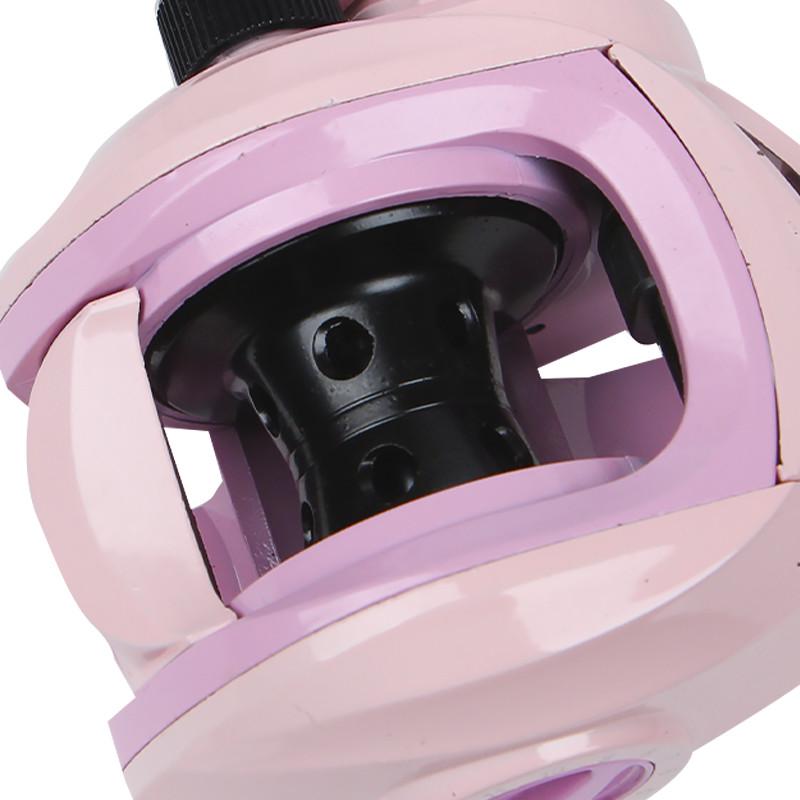 Катушка мультипликаторная Yumoshi AK 201 Left Black/Pink (2584707012) - фото 3 Катушка мультипликаторная Yumoshi AK 201 Left Black/Pink (2584707012) - фото 3