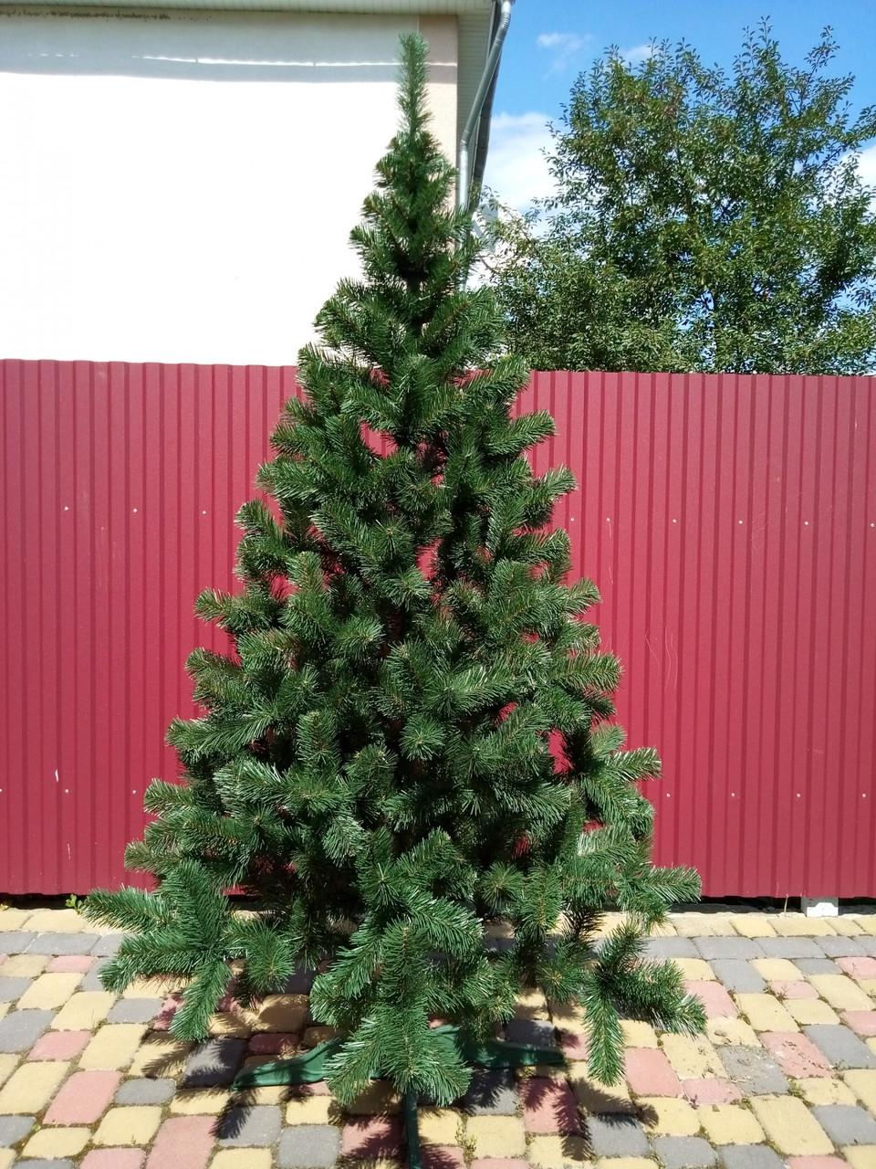 Ялинка штучна Карпатська зелена на Новий рік з підставкою 200 см (26309655)