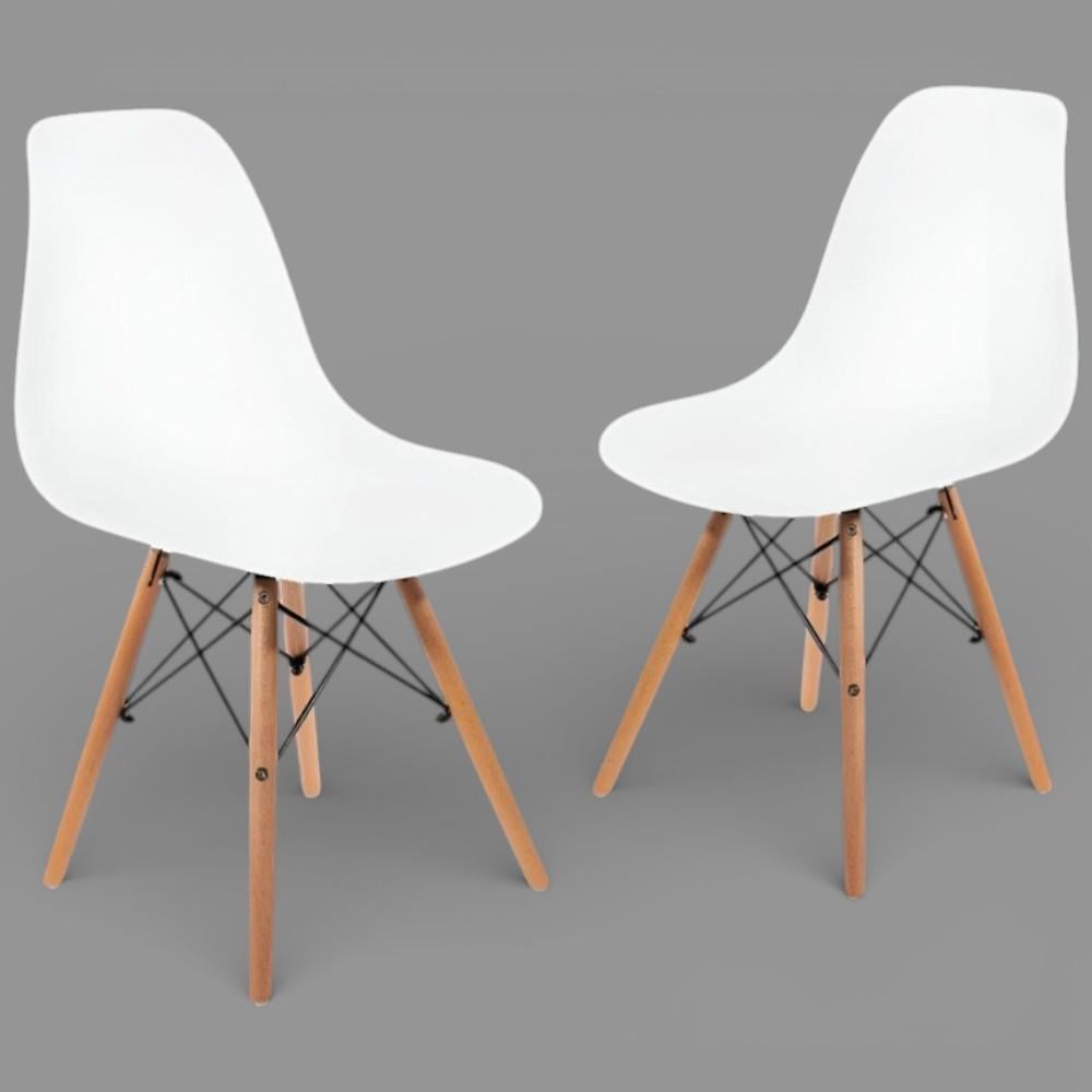 Кресло для кухни на ножках Bonro В-173 Full KD 2 шт. Белый (3934)