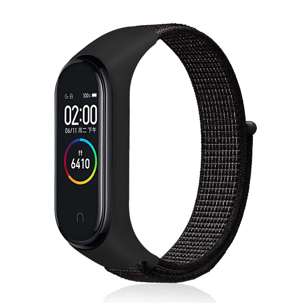 Ремінець Nylon Style BeCover для Xiaomi Mi Smart Band 7 Dark-Black (707658)