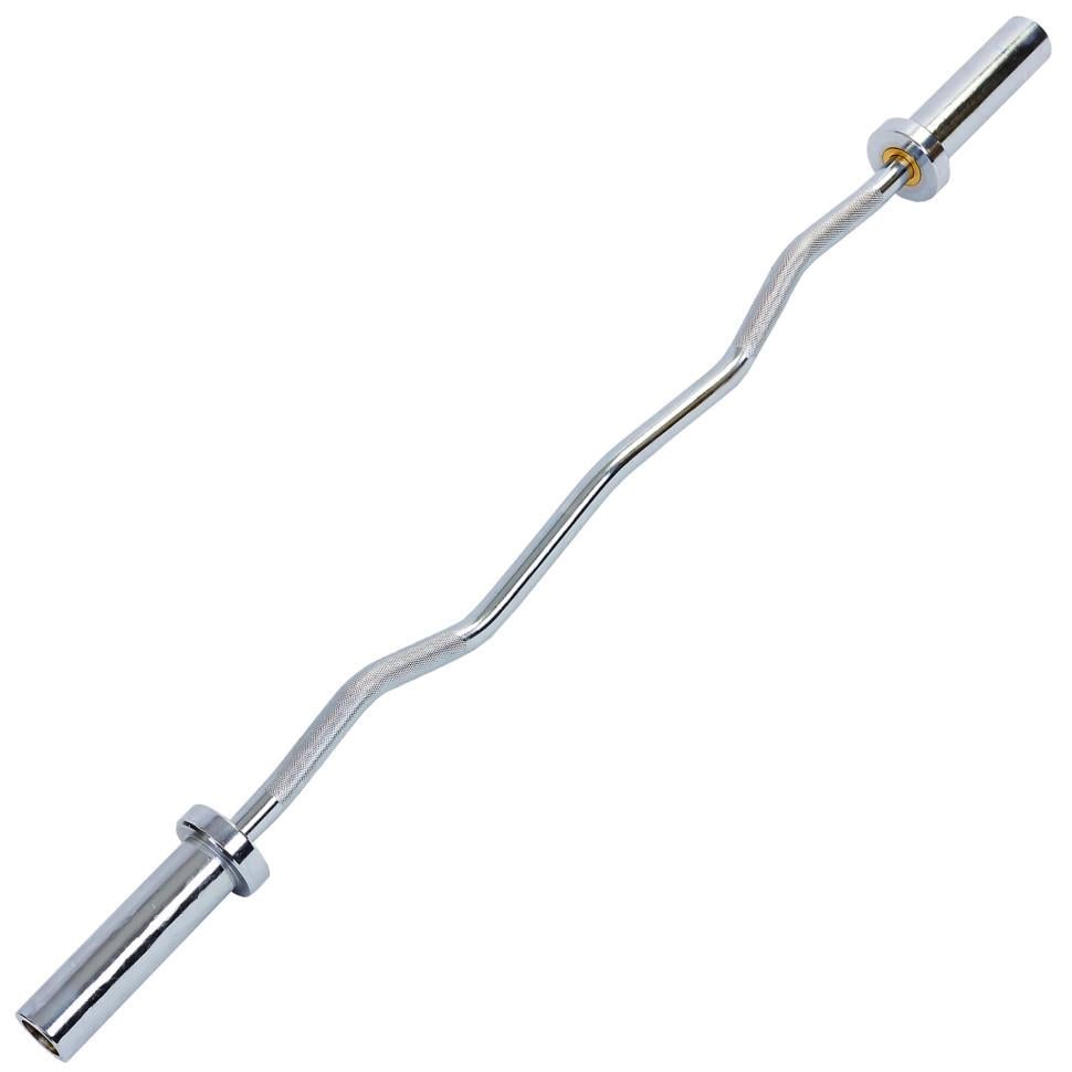 Гриф для штанги Record TA-5721-2 сталевий хромований олімпійський W-подібний з підшипником 1,2 м ø 50 мм (2522949898_rn_2)