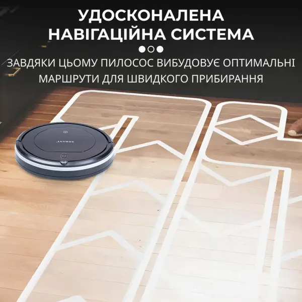 Робот-пылесос Sokany SK-13017 с пультом ДУ Черный - фото 12