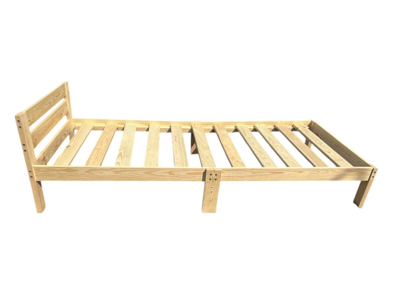 Кровать односпальная деревянная Звездная из массива сосны 90х200 см (26760343) - фото 4