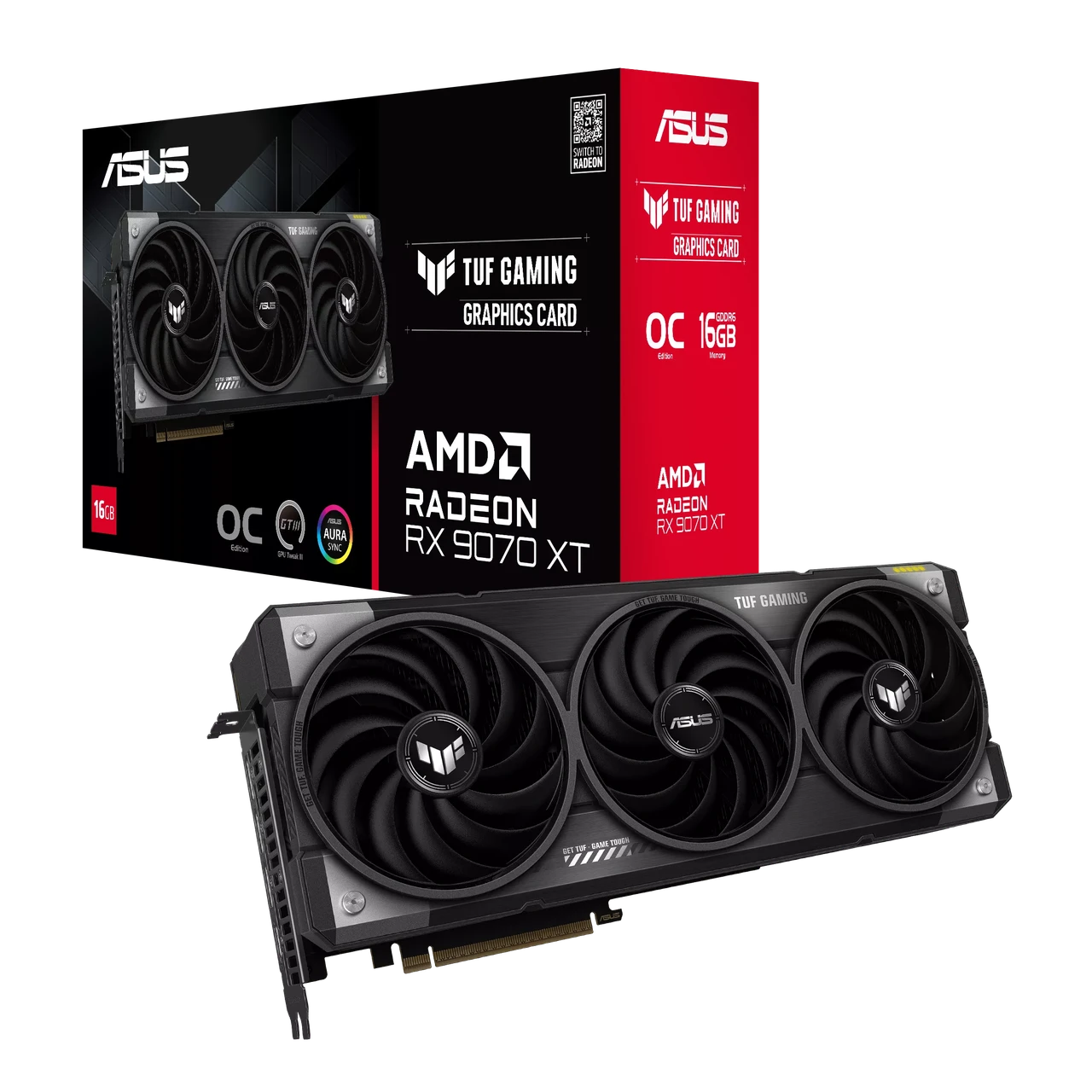 Видеокарта AMD Radeon RX 9070 XT 16GB GDDR6 TUF Gaming OC Asus (TUF-RX9070XT-O16G-GAMING) Видеокарта AMD Radeon RX 9070 XT 16GB GDDR6 TUF Gaming OC Asus (TUF-RX9070XT-O16G-GAMING)