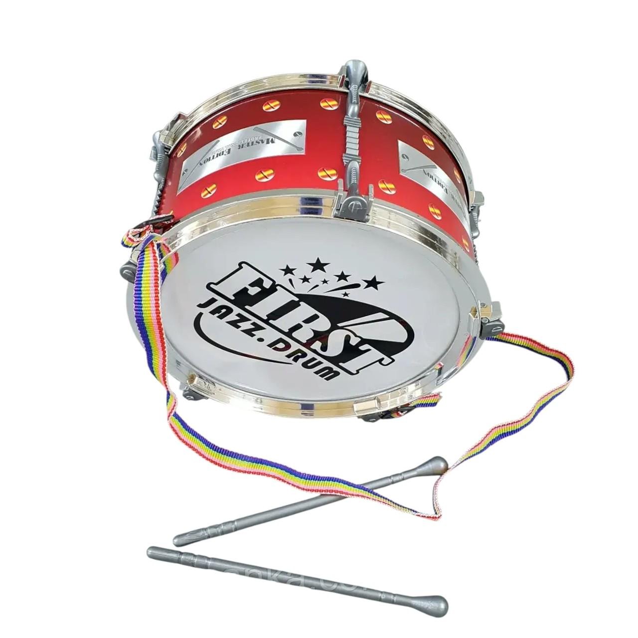 Детский барабан 2252 с палочками и ремешком (29434064)