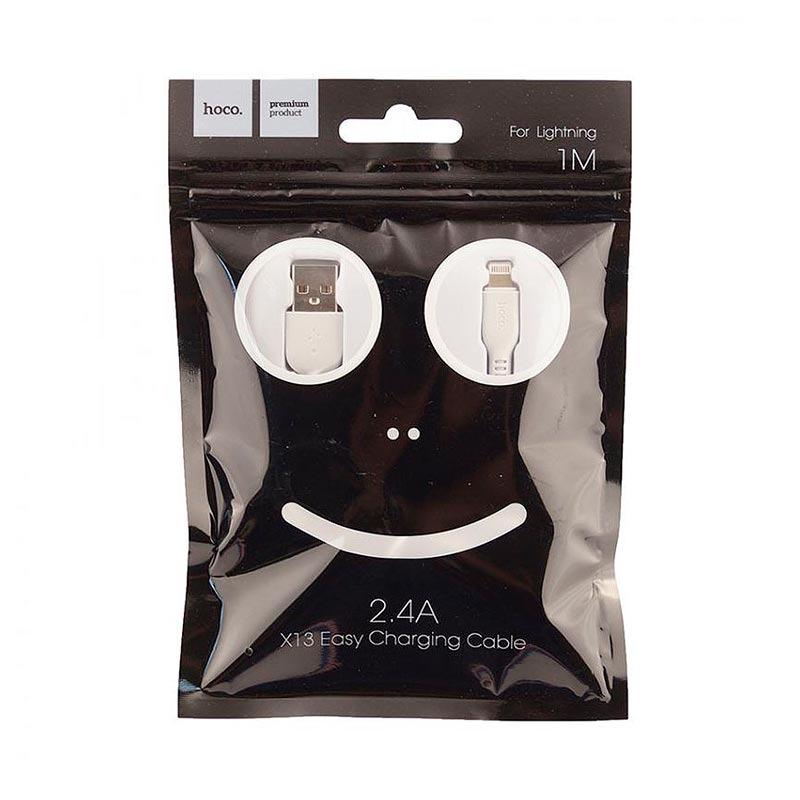 Кабель Hoco USB lightning X13 2,4 А 1 м Білий (609713) - фото 2 Кабель Hoco USB lightning X13 2,4 А 1 м Білий (609713) - фото 2