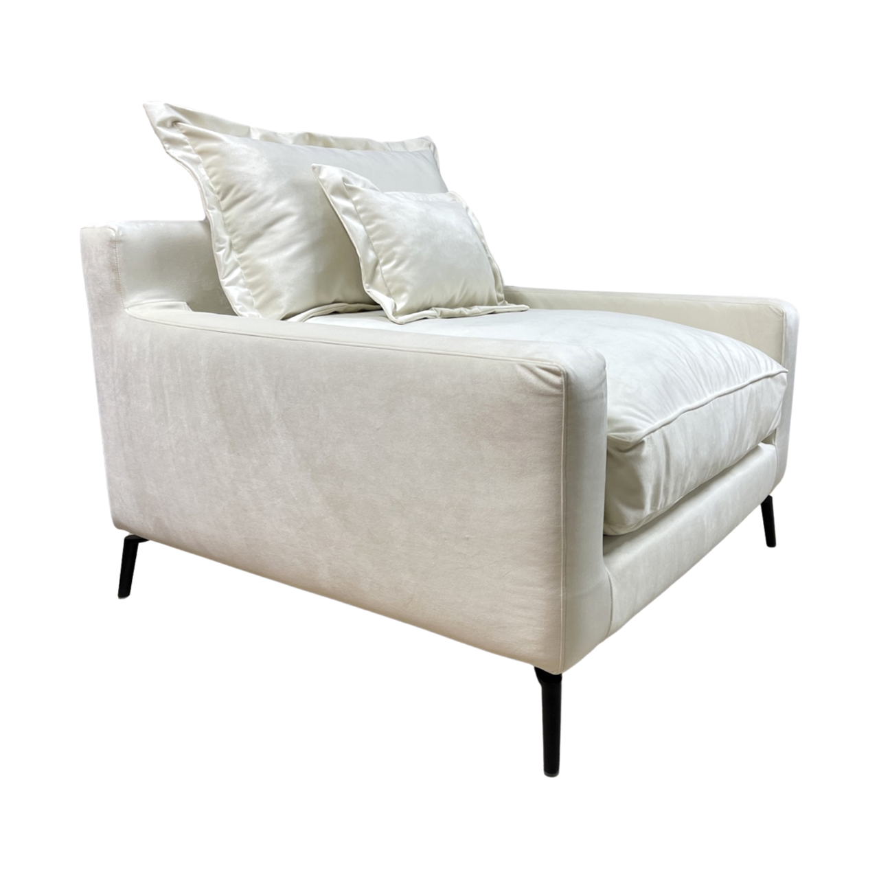 Мягкое кресло MeBelle KAMAL арт-деко/модерн велюр Молочный (A_009_w) - фото 5 Мягкое кресло MeBelle KAMAL арт-деко/модерн велюр Молочный (A_009_w) - фото 5