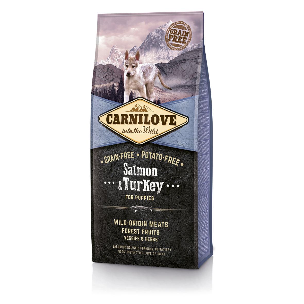 Корм сухой для щенков Carnilove Salmon&Turkey Puppy 12 кг (8595602508822)