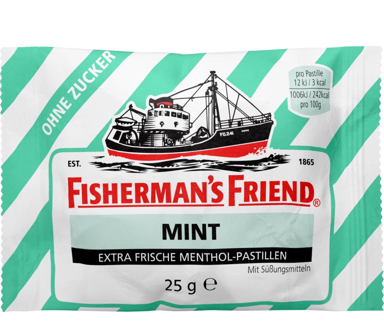 Цукерки м'ятні Fisherman's Friend Mint без цукру 25 г