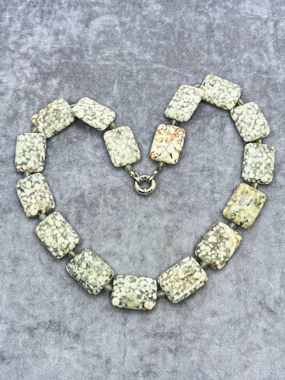 Бусы реликтовый коралл 46 см Разноцветный (10169)