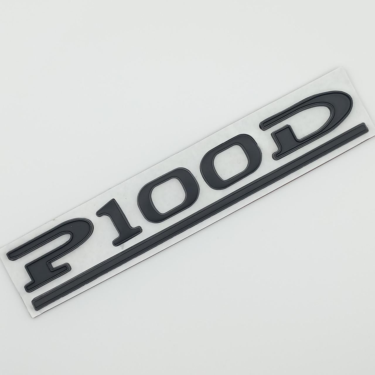 Эмблема надпись P100D Tesla металл 14х2,3 см Черный матовый (2679549367)
