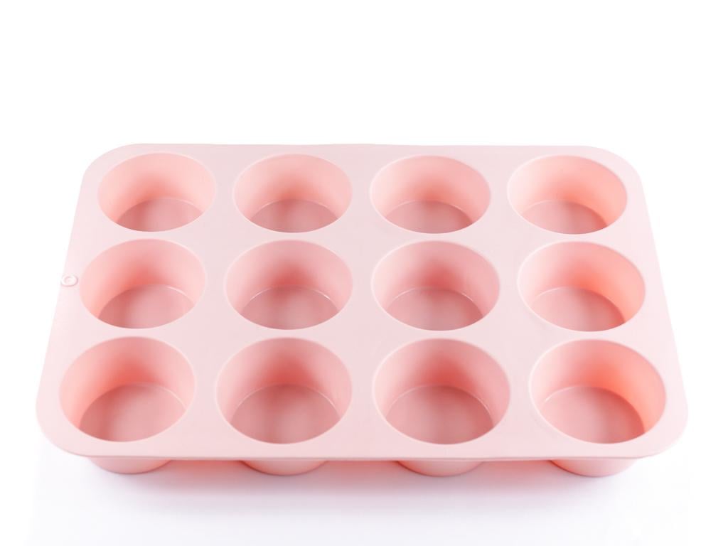 Форма силиконовая MysSilicone для выпечки кексов 12 ячеек (MYS-41038)
