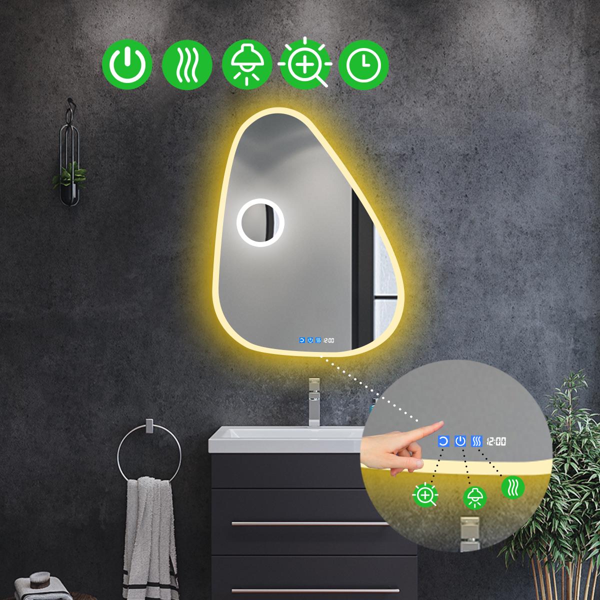 Дзеркало з LED підсвіткою Doccia 3 з трьома сенсорами 120x96 см (8738369) - фото 2 Дзеркало з LED підсвіткою Doccia 3 з трьома сенсорами 120x96 см (8738369) - фото 2