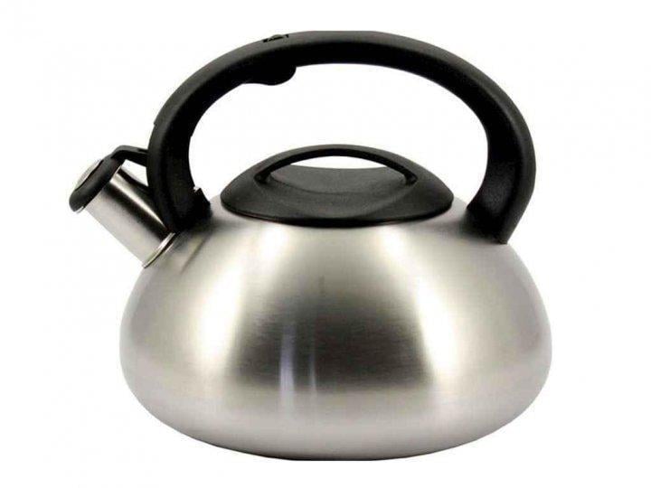 Чайник ZAUBERG из нержавеющей стали со свистком 3 л Черный (ZB-007)