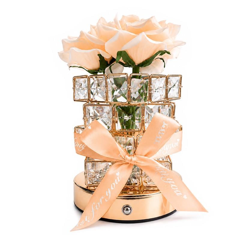 LED-нічник настільний Lesko Rose Crystal YW-HP-MGMFP Букет троянд Champagne (36490845) LED-нічник настільний Lesko Rose Crystal YW-HP-MGMFP Букет троянд Champagne (36490845)