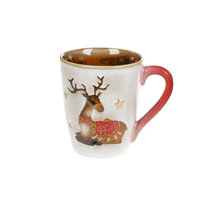 Чашка керамічна новорічні герої 500 мл - фото 1