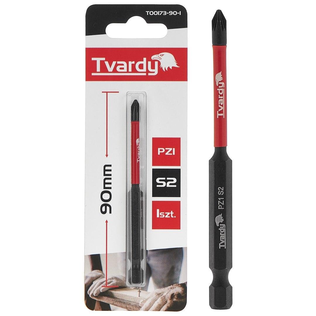 Біта ударна Tvardy Pozidriv Pz1 x 90 мм (T00173-90-1) - фото 3 Біта ударна Tvardy Pozidriv Pz1 x 90 мм (T00173-90-1) - фото 3