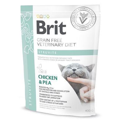 Сухой корм для кошек при заболеваниях мочевыводящих путей Brit GF Veterinary Diet Struvite 400 г Курица