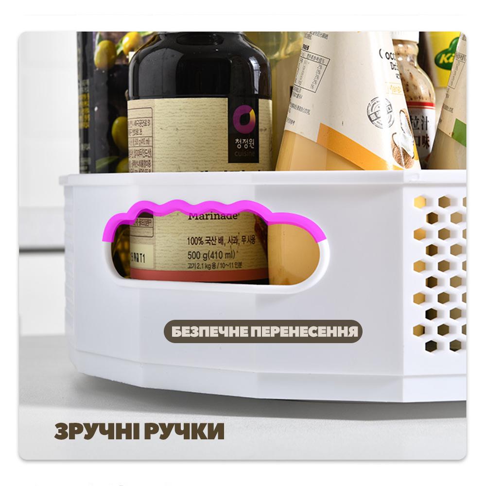 Органайзер специй/приправ поворотный на кухню 30 см (24054262) - фото 6 Органайзер специй/приправ поворотный на кухню 30 см (24054262) - фото 6