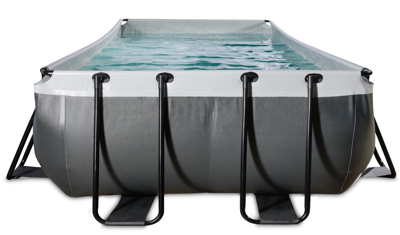 Бассейн каркасный Exit Toys с наземным куполом/нагревом воды/песочным фильтром 400х200х100 см Черная кожа (2417729372) - фото 10 Бассейн каркасный Exit Toys с наземным куполом/нагревом воды/песочным фильтром 400х200х100 см Черная кожа (2417729372) - фото 10