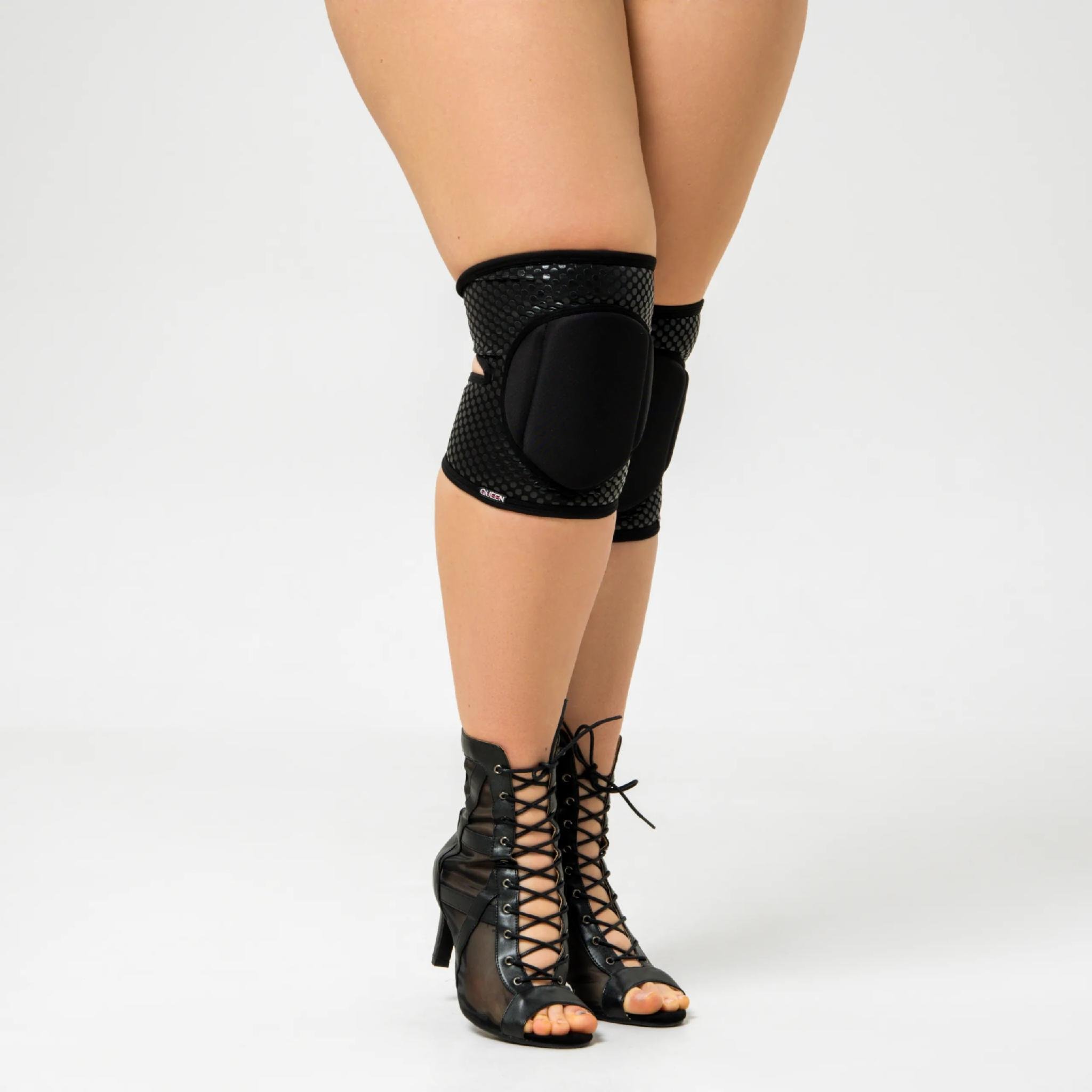 Наколінники липкі для танців пара XL Чорний (QKP_SBG_1128-4) - фото 6