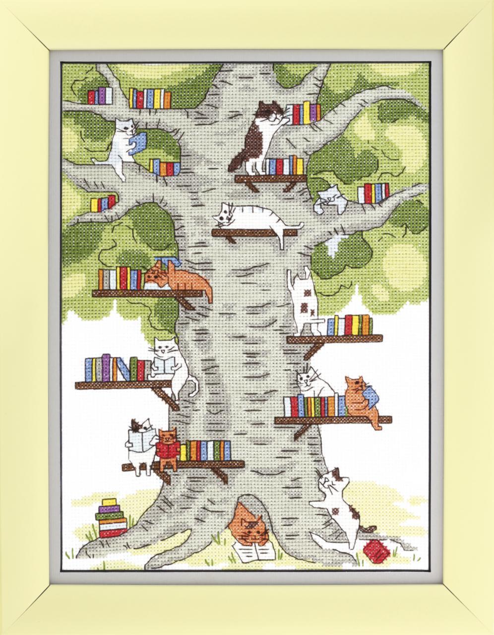 Набор для вышивания крестом Crystal Art Библиотека в лесу (ВТ-236)