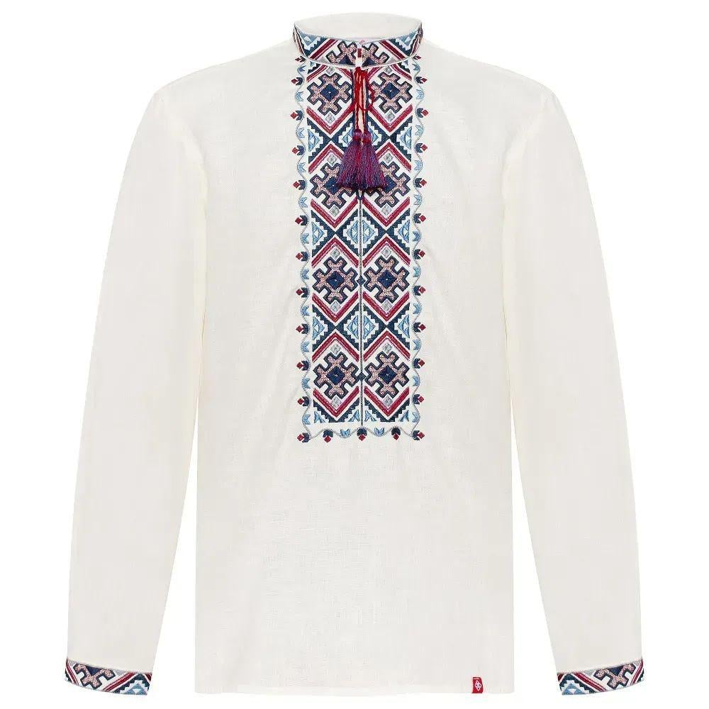 Вишиванка чоловіча р. 48 Молочний (556) - фото 2