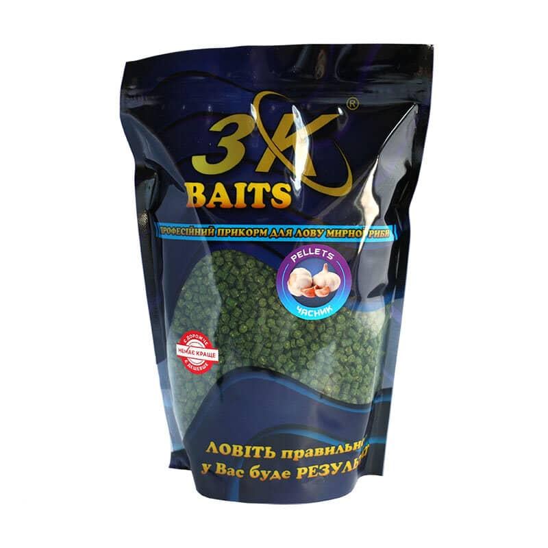 Пеллетс 3KBaits 4 мм 800 г Часник (3KB1200)