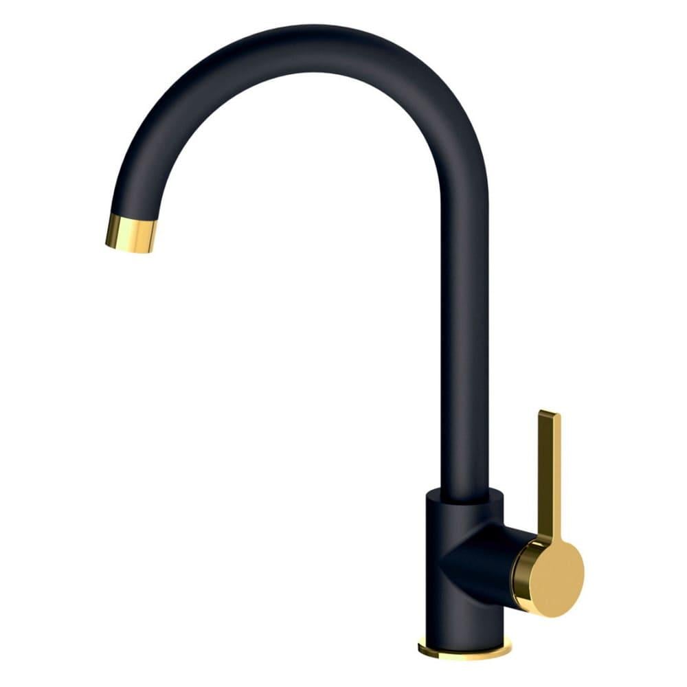 Змішувач для кухні VOLLE MORA 1537.110126 одноважільний Чорний (170827)