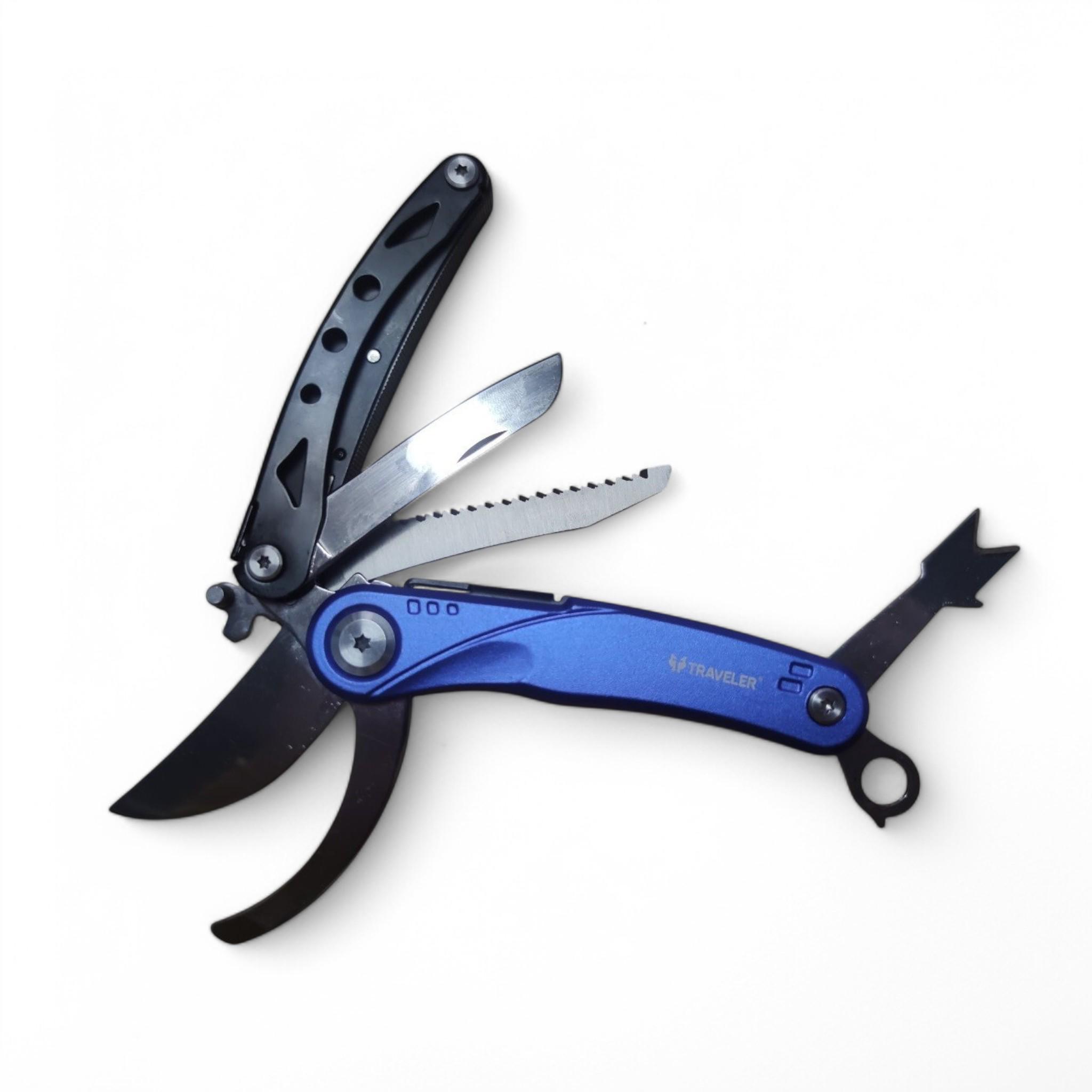 Мультитул-секатор Traveler Secateurs 5в1 в чехле Blue (25660525)
