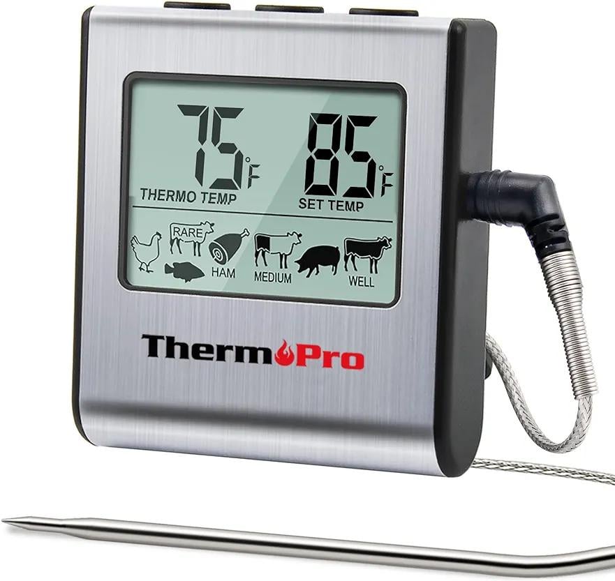 Термометр для м'яса ThermoPro TP16 цифровий з великим РК-дисплеєм (С889000)