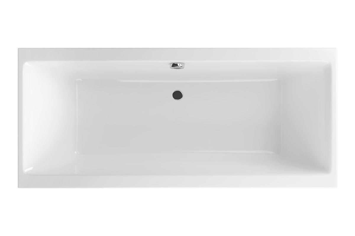 Ванна акрилова прямокутна Excellent Pryzmat Slim 160х75 см з ніжками (Waex.pry16Whs-Bn)