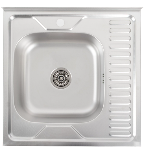 Мойка для кухни из нержавеющей стали Valeso декор 6060 L 0,7/160 мм