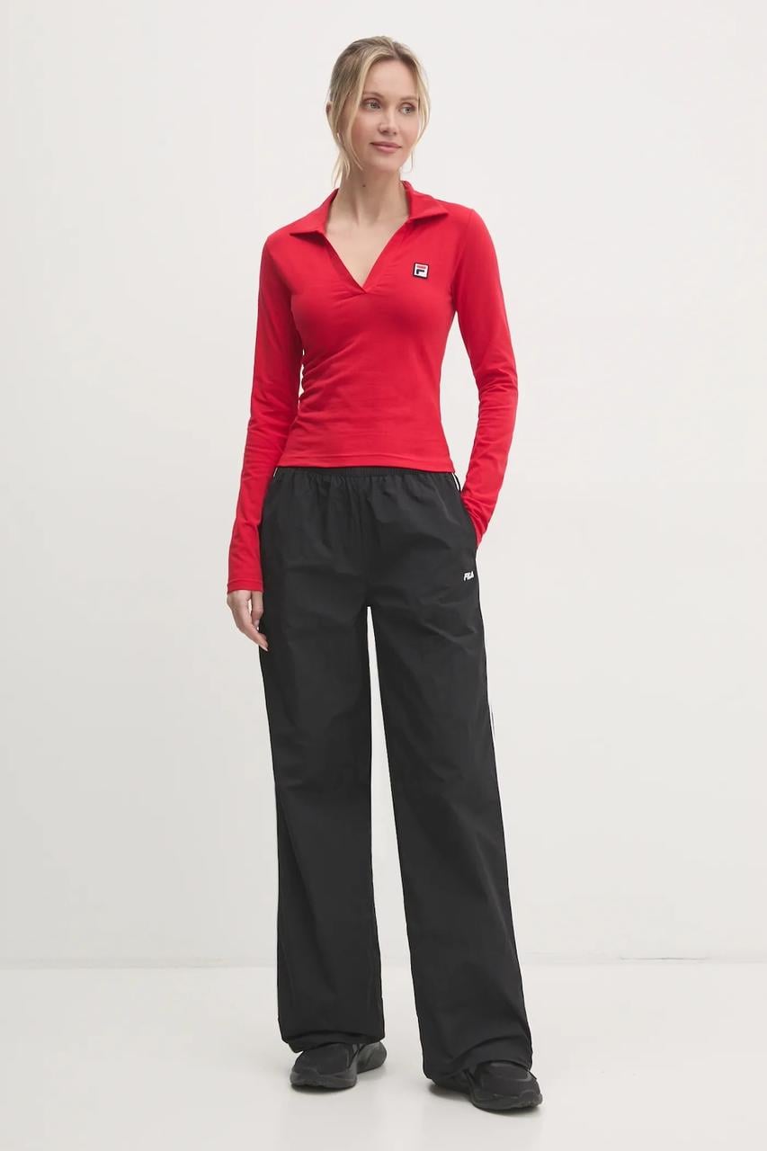 Штани жіночі FILA Laplace Low Waist Oversized Track XS Чорний (33164600)