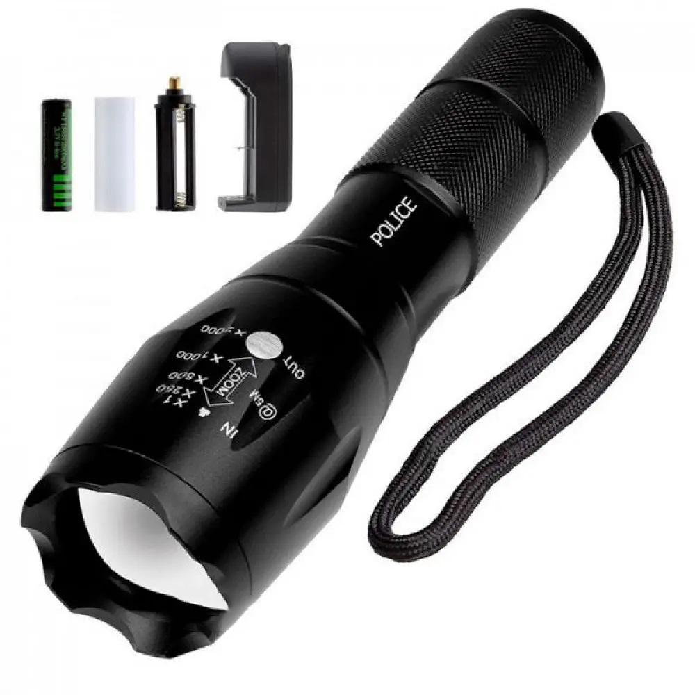 Фонарик походный Bailong BL-Q8831-T6 светодиодный Черный