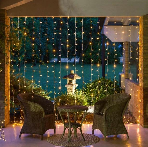 Гирлянда Водопад уличный 480 LED 3х2 м Желтый