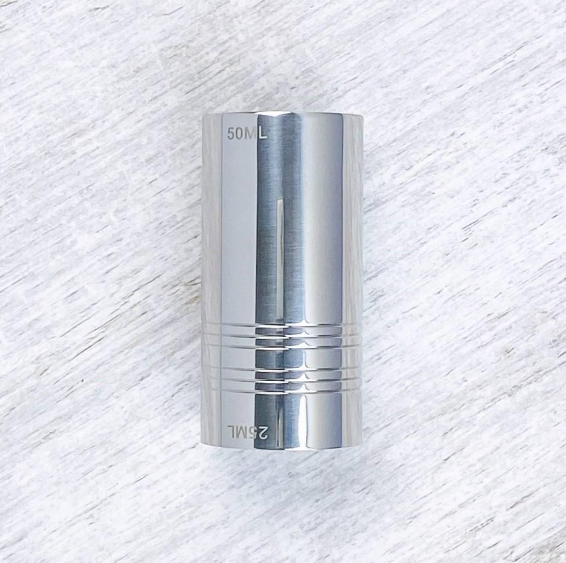 Джигер Тубус Olin&Olin Барел 25/50 мл Сріблястий