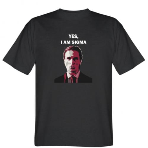 Футболка мужская "Yes, I am sigma" M Черный (15537501-2-192398-M)