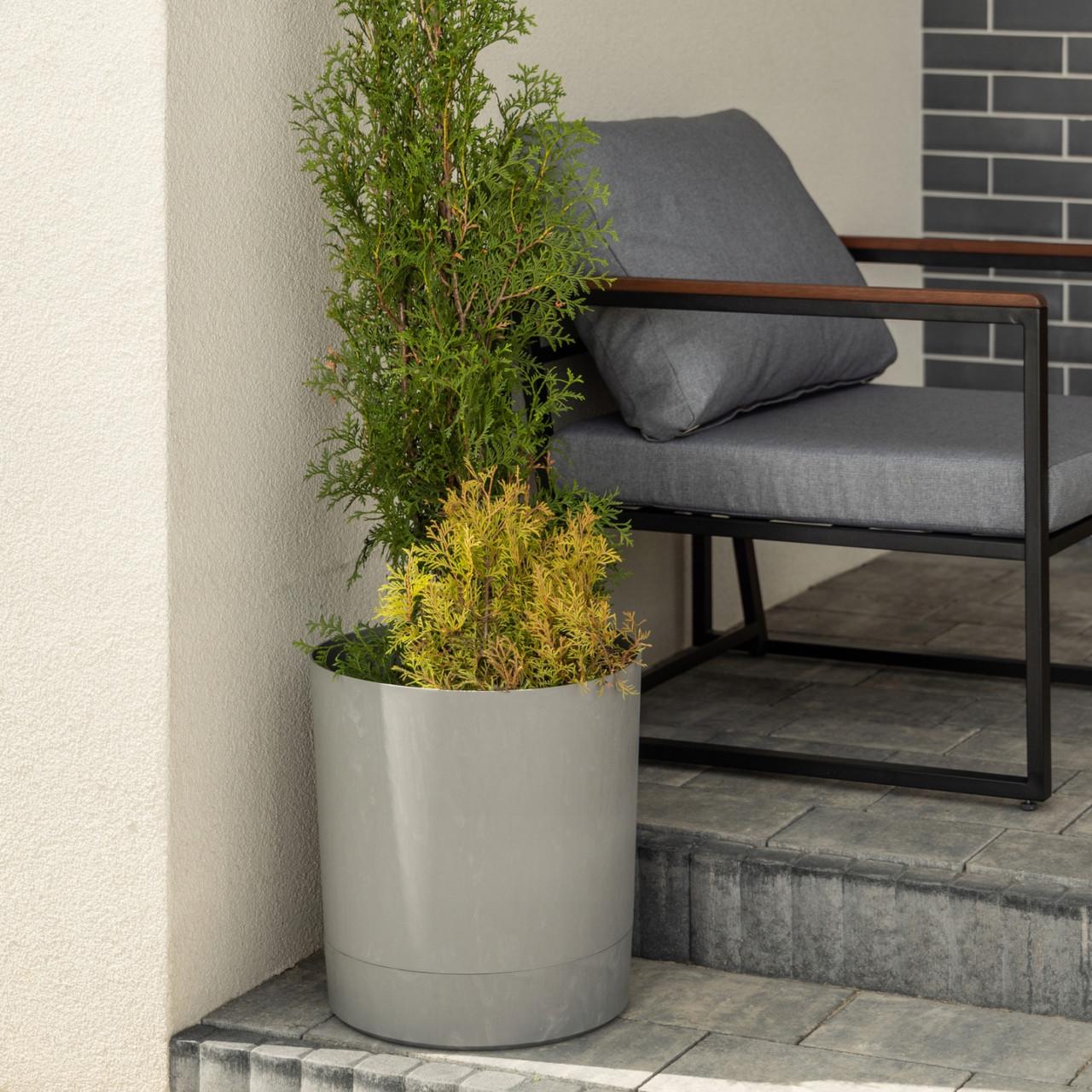 Вазон для цветов Lamela AURA с подставкой 280х294 мм Бежевый (25419751856) - фото 2 Вазон для цветов Lamela AURA с подставкой 280х294 мм Бежевый (25419751856) - фото 2