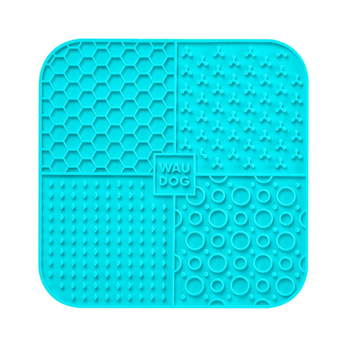 Коврик для слизи Waudog Silicone 190х190х10 мм Голубой (23522 Col)