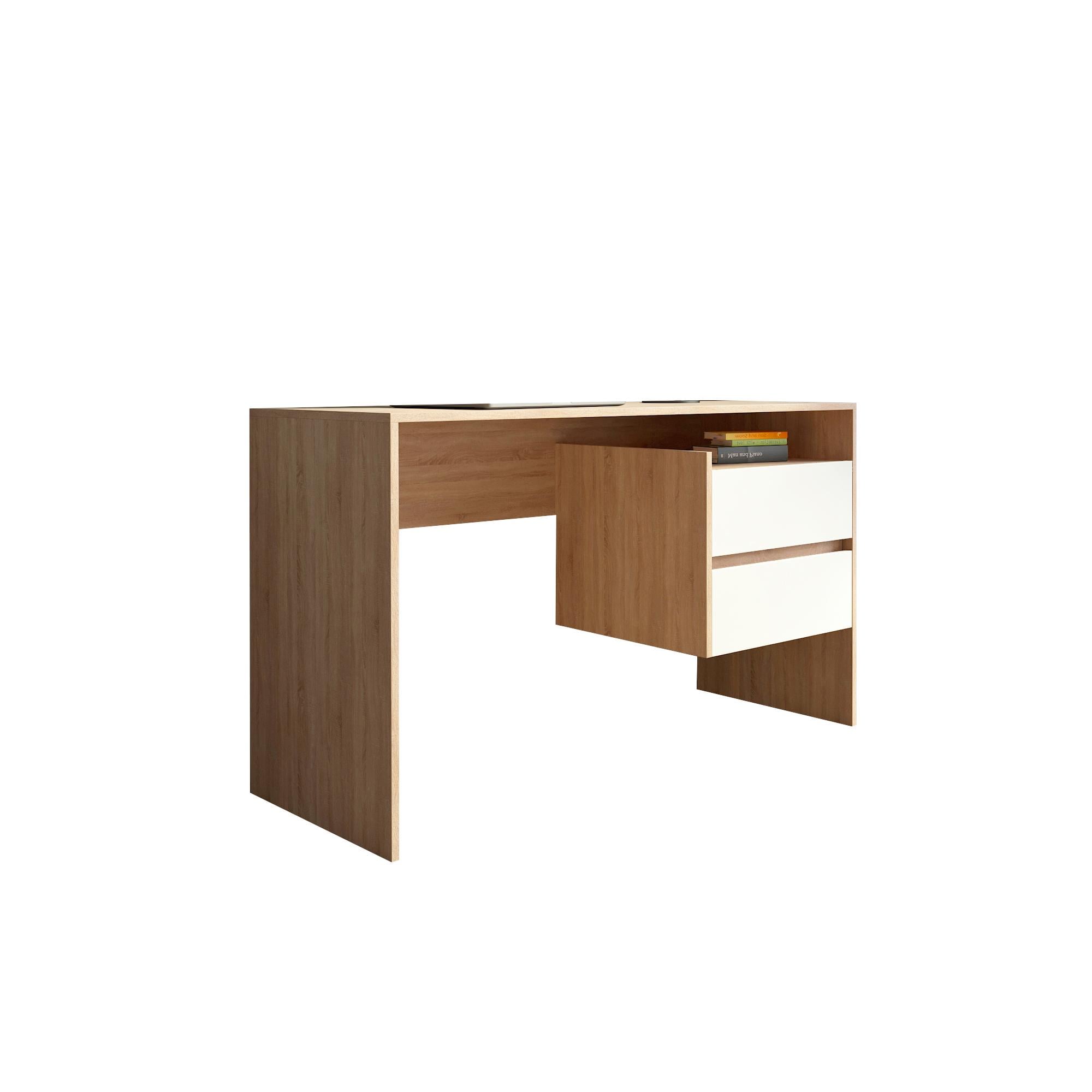 Стол компьютерный прямой Tobi Sho ST-0006 с выдвижными ящиками 1250х755х516 мм Дуб сонома
