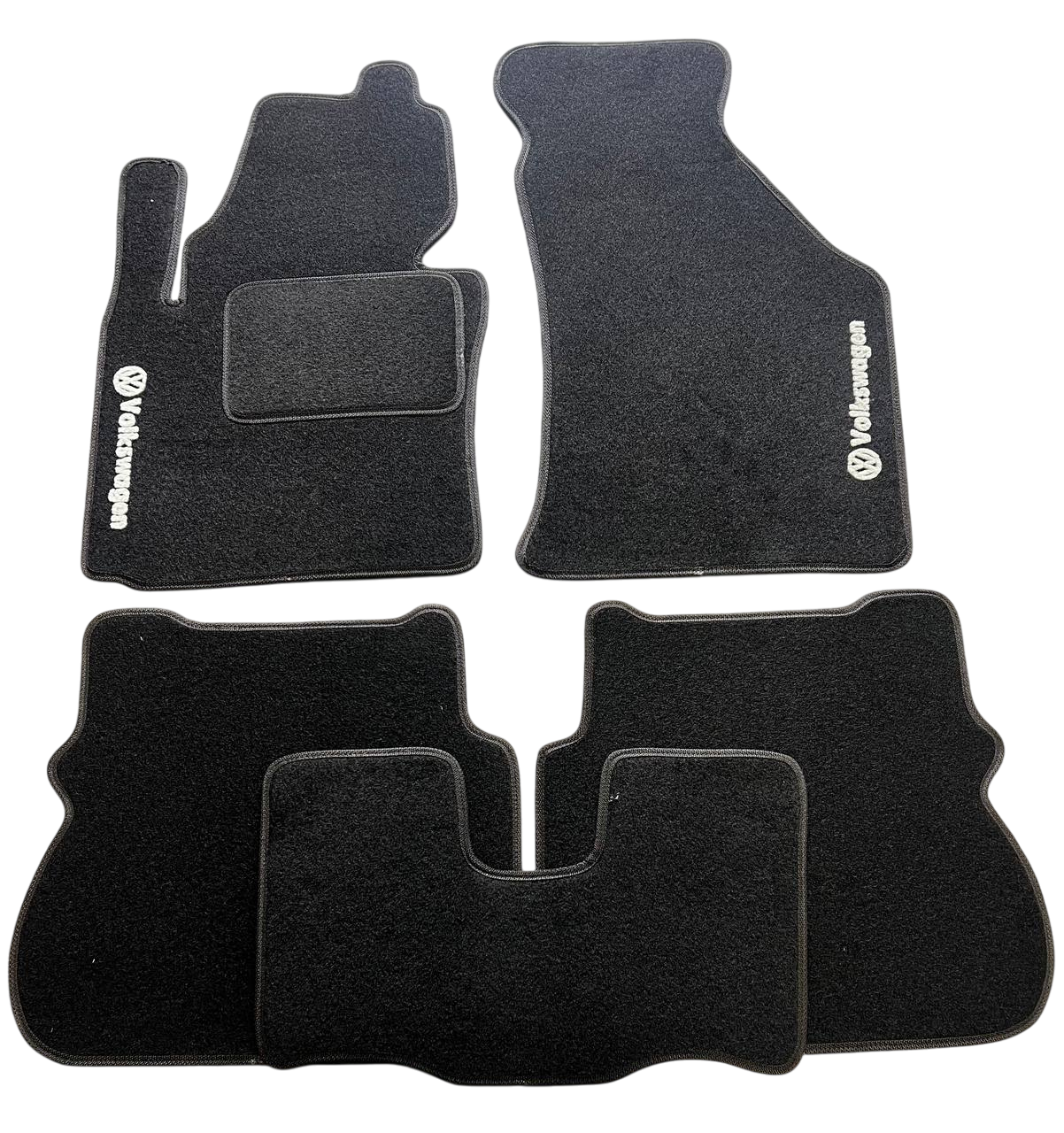 Килимки в салон ворсові для Volkswagen Caddy 2004-2020 без кріплень 5 шт. Чорний (27326711)