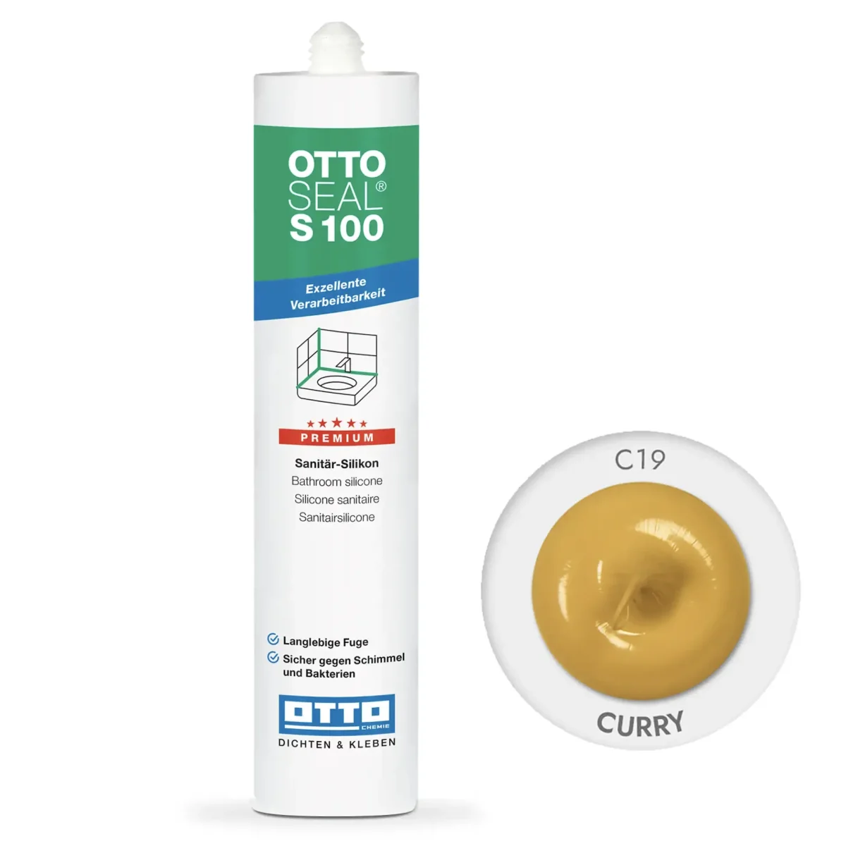 Силиконовый герметик OTTOSEAL S100 300 мм C19 curry (S100C19) Силиконовый герметик OTTOSEAL S100 300 мм C19 curry (S100C19)