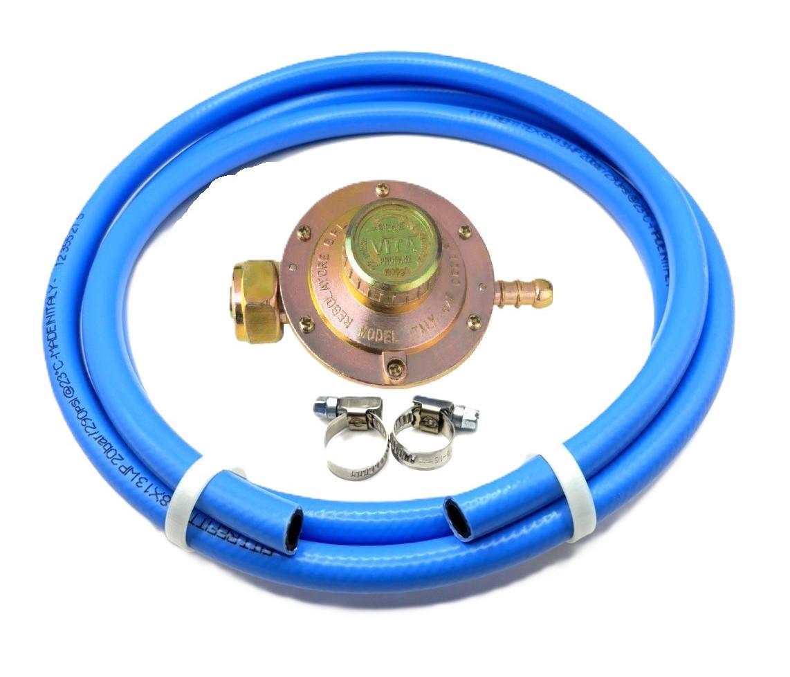 Комплект для подключения к газовому баллону OARA редуктор/шланг Flex 2 м/хомута (8059)