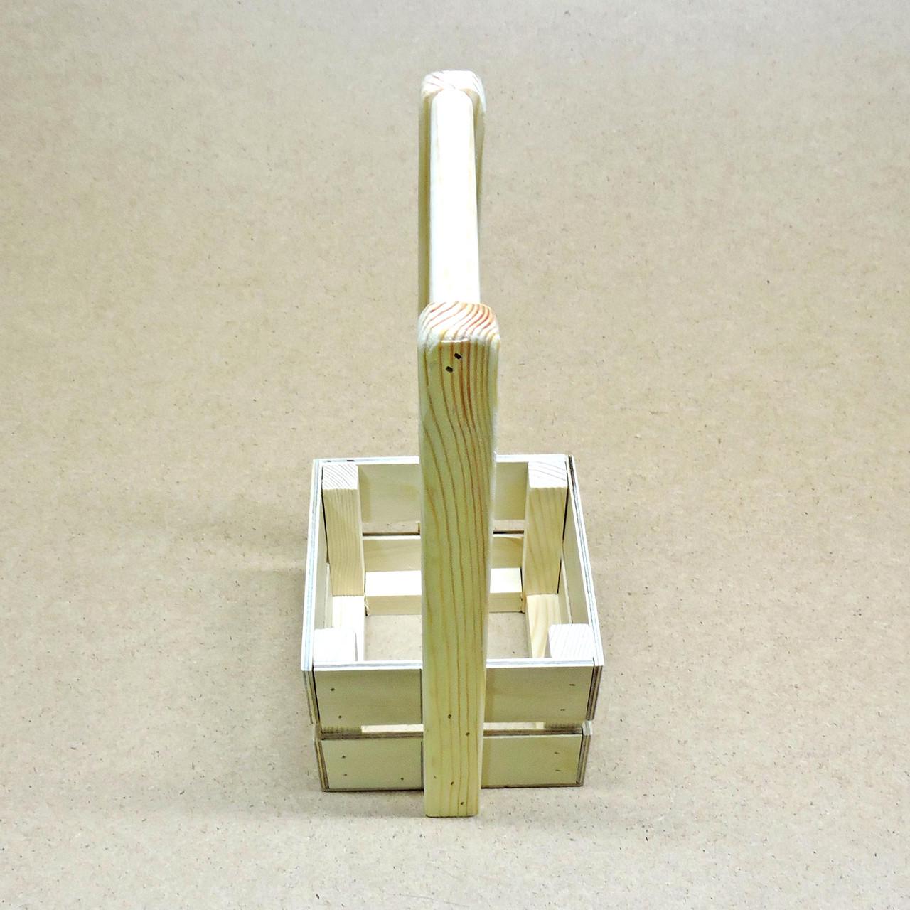 Корзинка подарочная из дерева Шервуд 12х12 см Бланже (ПДК-0021101) - фото 5 Корзинка подарочная из дерева Шервуд 12х12 см Бланже (ПДК-0021101) - фото 5