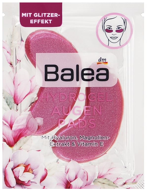 Патчи под глаза гидрогелевые Glitzer Balea 2 шт. (00-00001160)