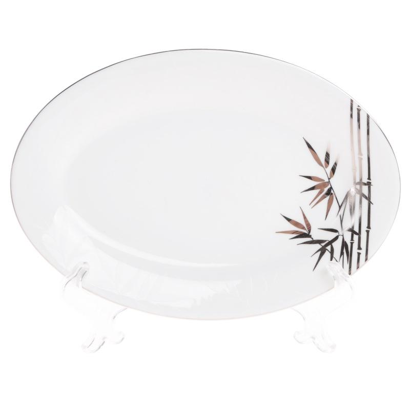 Блюдце Lora NP105 Кісткова порцеляна 16х23 см - фото 3