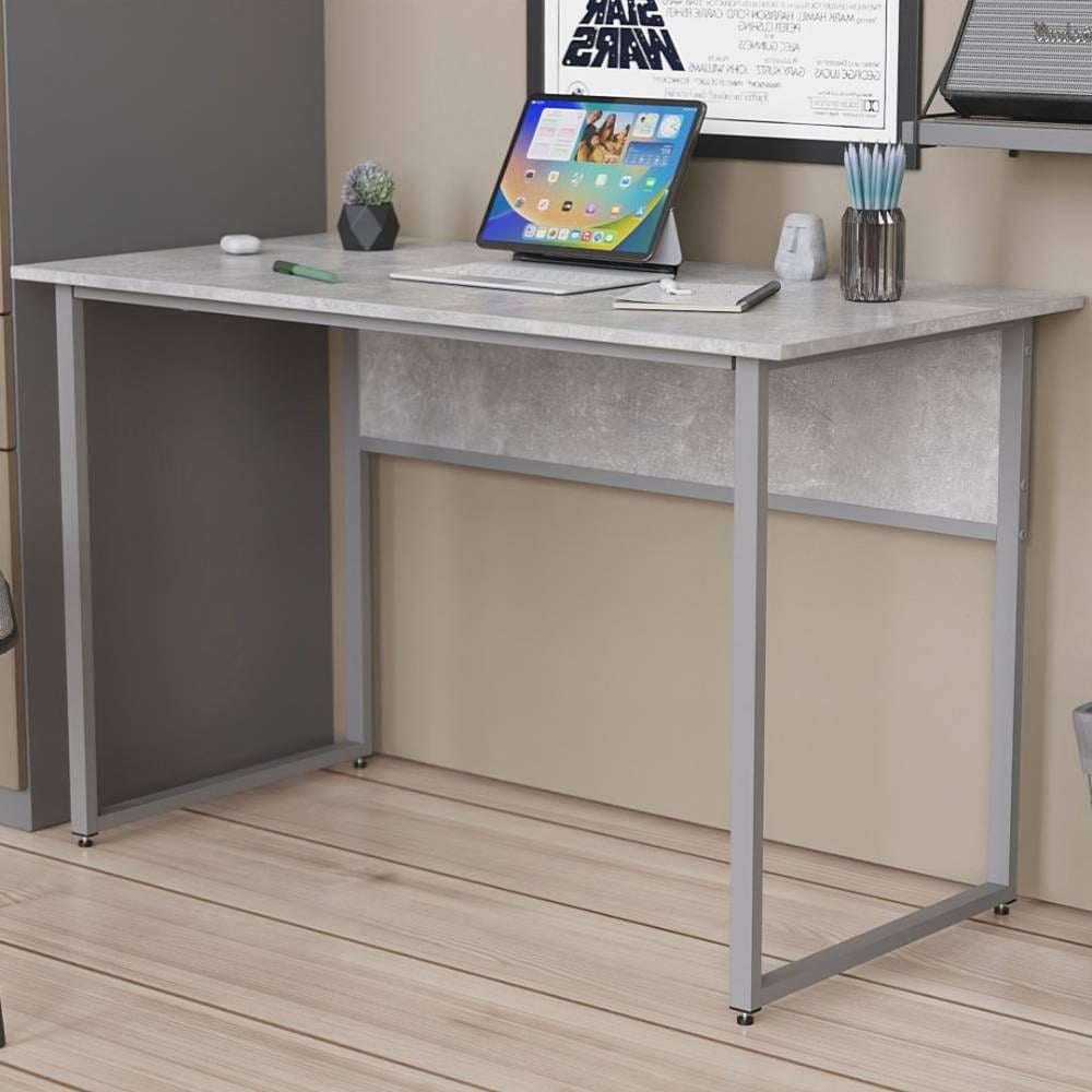 Письмовий стіл Ferrum-decor Коді метал/ДСП 16 мм 75x140x70 см Сірий/Бетон (FRD-106611)