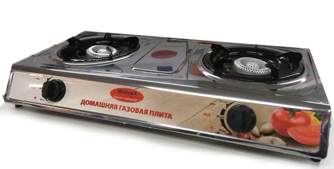 Настольная плита Wimpex 1102 2 конфорки Нержавеющая сталь (1938458)